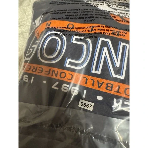 Vintage 90s Men's Size Large Tultex Denver Broncos AFC Champions Sweatshirt Blue - Picture 7 of 7